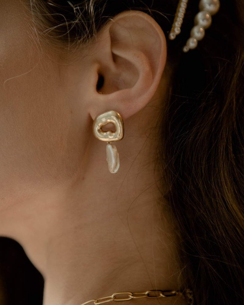 Alaina Pearl Drop Earrings