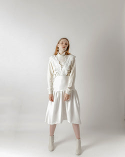White Lace Pinafore Dress