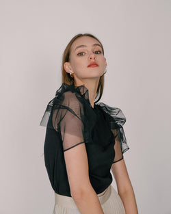 Black Tulle Top